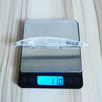 Leurre Minnow 13cm 11g avec Bille d'Acier à Transfert de Gravité, Corps de Leurre de Pêche Vierge Sans Peinture