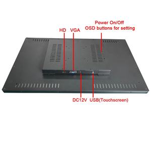 จอภาพระบบสัมผัสแบบคาปาซิทีฟ 10 จุด ขนาด 27 นิ้ว สำหรับใช้งานกลางแจ้ง ความสว่างสูง พอร์ต USB และ DVI ความละเอียด 1080p Full HD แบบ <span class=keywords><strong>Active</strong></span> Matrix TFT - Product Image 2