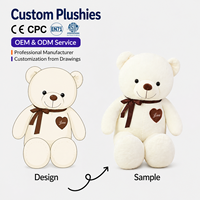 Ours en peluche mignon en pyjama, mascotte miniature câline, animal en peluche rembourré en coton PP