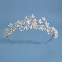 Accessoires de cheveux romantiques vintage pour mariage, anniversaire, performance, fête, coiffe florale de mariée, couronne, diadèmes de perles faits à la main