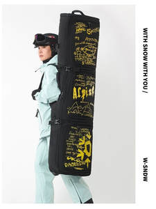 Sac <span class=keywords><strong>de</strong></span> <span class=keywords><strong>ski</strong></span> grande capacité pour hommes et femmes avec roues, séparation sec-humide, séchage rapide, réglable pour snowboard et <span class=keywords><strong>chaussures</strong></span> - Product Image 2
