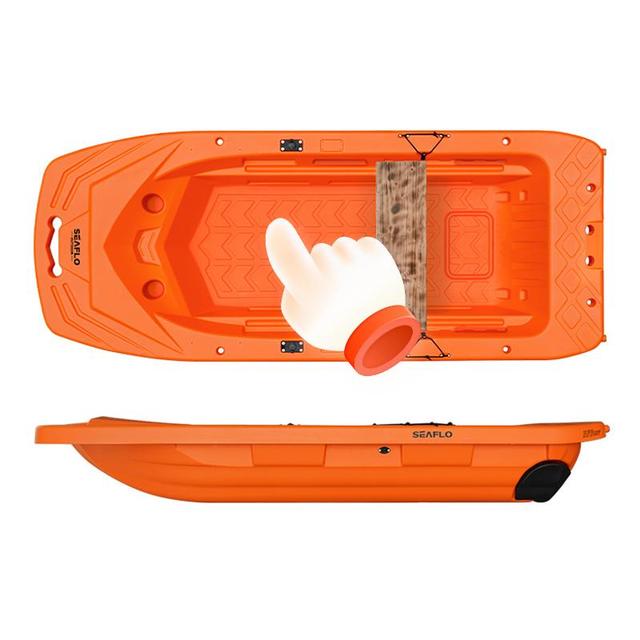 SEAFLO Multifunctional Basic Version Easy Transport Plastic Boat With Wheel Electric Motor Optional for Fishing Rescue