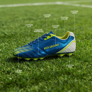 Zapatos <span class=keywords><strong>de</strong></span> Fútbol Deportivos <span class=keywords><strong>de</strong></span> Otoño para Hombre con Logotipo Personalizado <span class=keywords><strong>de</strong></span> <span class=keywords><strong>Alta</strong></span> <span class=keywords><strong>Gama</strong></span>, Antideslizantes, para Terreno Firme - Product Image 4