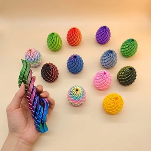 Bola de Slime Deformable Impresa en 3D, Juguete Creativo Antiestrés con Forma de Huevo de Dragón Giratorio, Nuevo Modelo de Juguete Deformable - Product Image 1