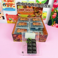 Nouveau jeu de société anti-stress : Bloc à presser en chocolat croustillant, coque craquante, jouet sensoriel à déclenchement manuel, décoration, cadeau