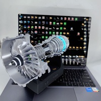 Moteur turbofan d'aviation électrique SCIEDU en plastique, à vitesse réglable, pièce de présentation pour avion de ligne
