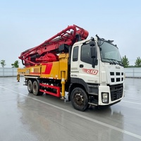 Camion pompe diesel SANY 47m d'occasion à structure durable, Euro 6, débit optimal, prix bas, meilleure offre, fonctionnement efficace