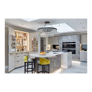 ACE phong cách Mỹ không gian mở tủ bếp gỗ rắn Tủ hai tông màu với mặt bàn bằng đá cẩm thạch cho ngôi nhà - Product Image 5