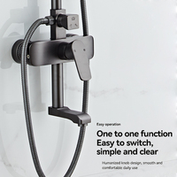 Offre Spéciale – Ensemble de Douche Mural Moderne Complet 10022A avec Mitigeur Eau Chaude et Froide pour Salle de Bain Domestique