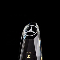 Trophées classiques en verre et cristal pour entreprises, supports de trophées, récompenses personnalisées pour marathons sportifs, souvenirs de concours, cadeaux