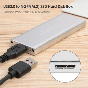 USB3.0อลูมิเนียมเพื่อ NGFF <span class=keywords><strong>M</strong></span>.<span class=keywords><strong>2</strong></span> SSD Enclosure เคสภายนอกแบบพกพา NGFF M2ไปยัง USB 3.0สำหรับโซลิดสเตทไดรฟ์ (2280 2260 2242 2230) - Product Image 6