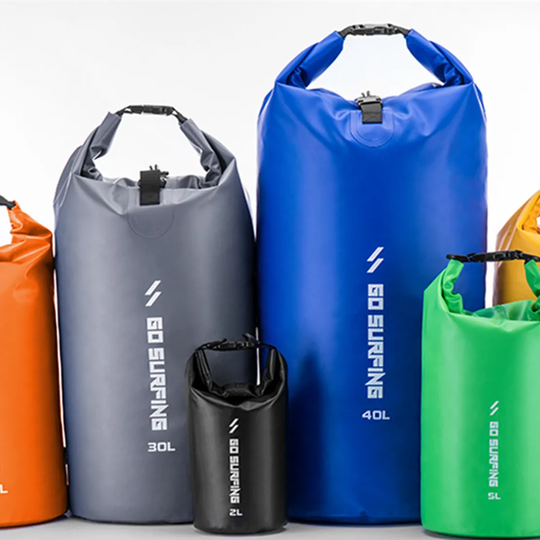 ASRQGOAL PVC branda su geçirmez açık spor sırt çantası yüzer kuru çanta spor kamp yüzme plaj dalış-6 boyutları sürme