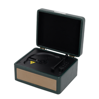 MzeliKing Retro Tragbarer CD-Player mit USB- und TF-Kartenunterstützung, Fernbedienung, Eingebautem Lautsprecher, 10W Ausgangsleistung