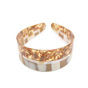 2 "विस्तृत एसीटेट हेडबैंड महिला डिजाइनर हेडबैंड के लिए प्रसिद्ध एक्रिलिक रेसिन बाल सहायक उपकरण - Product Image 1