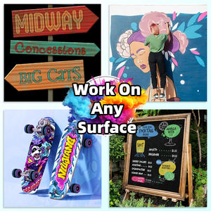 Черные маркеры для плакатов, гигантские пользовательские маркеры для граффити, профессиональные акриловые чернила 3-в-1, граффити, манга, школьные художественные принадлежности - Product Image 4