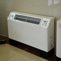 Climatiseur mural pour villa, chauffage et refroidissement, unité de ventilation ultra-mince à poser au sol