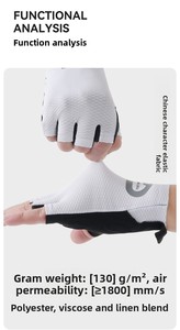 <span class=keywords><strong>Guantes</strong></span> de <span class=keywords><strong>Ciclismo</strong></span> de Medio Dedo con Absorción de Impactos, Antideslizantes, Transpirables, con Protección UV400, para Bicicleta de Montaña y Carretera, para <span class=keywords><strong>Verano</strong></span> - Product Image 4