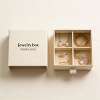Boîte de rangement de luxe en gros pour bijoux, bagues, boucles d'oreilles, emballages de bracelets, boîtes personnalisées, boîte à montres et à bijoux