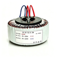 Transformateur toroïdal à faible bruit 800W avec enroulement en cuivre pur pour amplificateur audio et équipement de contrôle de système audio haute fidélité