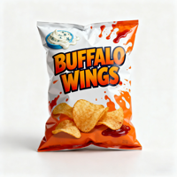 Rouleau de film laminé pour sachets de chips, compatible avec toutes les machines de remplissage et de scellage automatiques, scellage arrière, emballage pour aliments gonflés