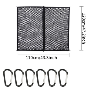 Hot Heavy-Duty Automotive <b>Car</b> Top Mesh <b>Bag</b> Adjustable <b>Roof</b> Storage Net Organizer Space-Saving Travel Gear Accessory Made Durable - Product Image 4