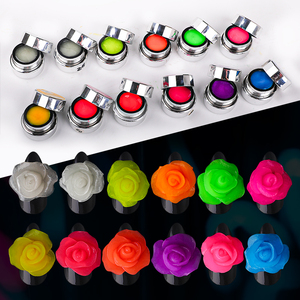 HONEY GIRL Nouvelle Arrivée Gel de Nail Art Lumineux 12 Couleurs Anti-adhésif pour Sculpture et Modelage des Ongles, Extension Rapide Sans Papier, <span class=keywords><strong>Vernis</strong></span> pour Ongles - Product Image 3