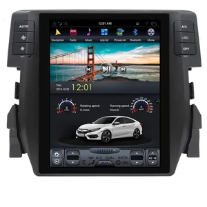 10,4 Zoll Android 11 Auto DVD-Player GPS-Navigation für Civic 2016-Tesla-Bildschirm RADIO Smart Car Multimedia-System Stereo 8G 128G