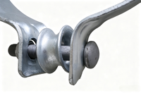 Collier de serrage galvanisé à chaud pour poteau électrique, pour la pose de lignes électriques