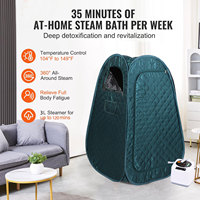 Máquina Profesional de Desintoxicación Corporal Completa para el Hogar, Mini Sauna Portátil con Vaporizador