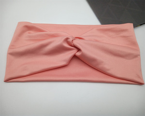 Bandeaux de sport élastiques antidérapants couleur <span class=keywords><strong>bonbon</strong></span> pour yoga et entraînement, bandeaux torsadés doux et absorbants - Product Image 4