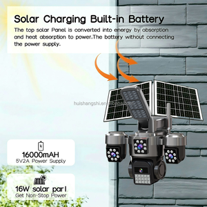 Hieasy 12X Zoom 4 Objektiv AOV PTZ IP 4G Sim-Karte Solar kamera Außen 10K 4 Bildschirme WiFi-Überwachung Drahtlose CCTV-Überwachungs kameras - Product Image 2