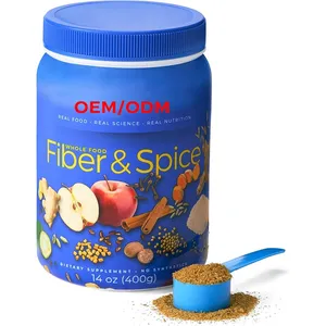 30 phần ăn sợi & gia vị Psyllium trấu hạt lanh nghệ & Apple gia vị Cider bột uống hỗn hợp