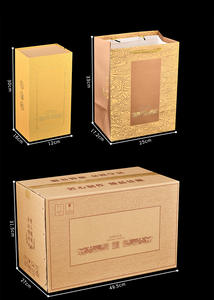 Vente en gros Bouteille distributeur vide transparente de 500ml personnalisée Bouteille de vin en verre avec dragon chinois - Product Image 6