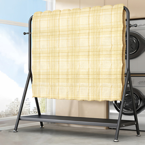 <span class=keywords><strong>Porte</strong></span>-vêtements métallique à tringle unique de haute qualité, <span class=keywords><strong>grande</strong></span> capacité, avec crochets et étagère inférieure - Product Image 2