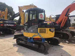 Máquina de escavadeira usada Komatsu PC78US, mini escavadeira de segunda mão em bom estado