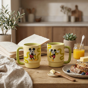 Premium Quality Ceramic Coffee <b>Mugs</b> <b>Yellow</b> Cartoon Design Microwave Safe Dishwasher Safe Home Use - Product Image 1