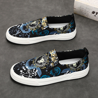 Vente chaude personnalisée dernière impression semelle en caoutchouc confortable marche toile baskets chaussures