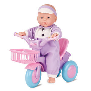 Jouet poupée bébé 15 pouces, vinyle <span class=keywords><strong>reborn</strong></span>, vélo, bicyclette, vélo, pour fille, vente en gros, - Product Image 1
