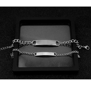 Hot Selling Wholesale Simple Popular Design <b>Chain</b> Bracelet Hiphop <b>Titanium</b> Steel Silver Plated Men's Bracelets Trendy Jewelry - Product Image 3