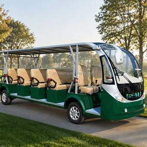 Bus touristique électrique 17 places avec suspension MacPherson <span class=keywords><strong>pour</strong></span> les grands terrains de plaines, les hôtels et les circuits urbains - Product Image 2