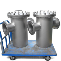 Filtre à panier duplex/simple en acier inoxydable pour pipeline industriel SS316L |   Filtration de liquides haute capacité OEM