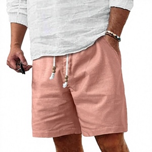 OEM Customized <b>Mens</b> <b>Shorts</b> with Front Logo 100% Cotton Breathable <b>Elastic</b> <b>Waist</b>-Wholesale All Sizes & Colors Available - Product Image 1