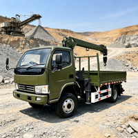 Grue mobile sur camion de 3 et 4 tonnes, certifiée CE, personnalisable, pour la construction et les projets municipaux, directement de l'usine