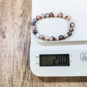 All'ingrosso naturale 8mm cristalli di lucidatura pietre curative <span class=keywords><strong>rosa</strong></span> <span class=keywords><strong>agata</strong></span> braccialetto per Feng Shui - Product Image 6