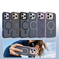 Funda Magnética para Teléfono Móvil con Carga Inalámbrica para iPhone 15 14 Plus, Acabado Mate, Soporte Invisible para Lentes, Compatible con iPhone 17 Pro Max