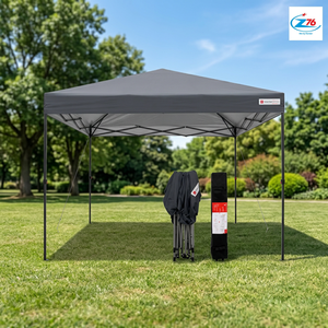 Carpa de Camping Tipo Remolque Z76 de Verano, de Poliéster, Una Habitación, Impermeable - Product Image 3