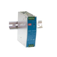 Alimentation électrique à découpage sur rail DIN Mean Well NDR-120 à sortie unique 120W 12V/24V/48V 10A/5A/2.5A pour usage industriel