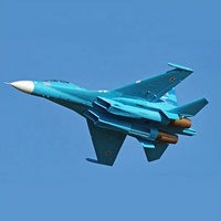 Kit de chasseur RC FMS SU-27 Twin 70mm EDF PNP avec deux ESC 80A, performances à grande vitesse, modèle de loisir