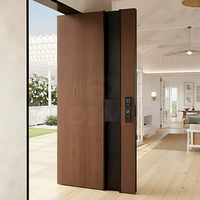 Porte d'entrée pivotante en bois massif de haute qualité DJMI pour villa, extérieur, sécurité, entrée principale