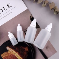 Flacons compte-gouttes 5 ml 10 ml 30 ml 50 ml Flacon en HDPE Plastique naturel Flacons compte-gouttes pour les yeux